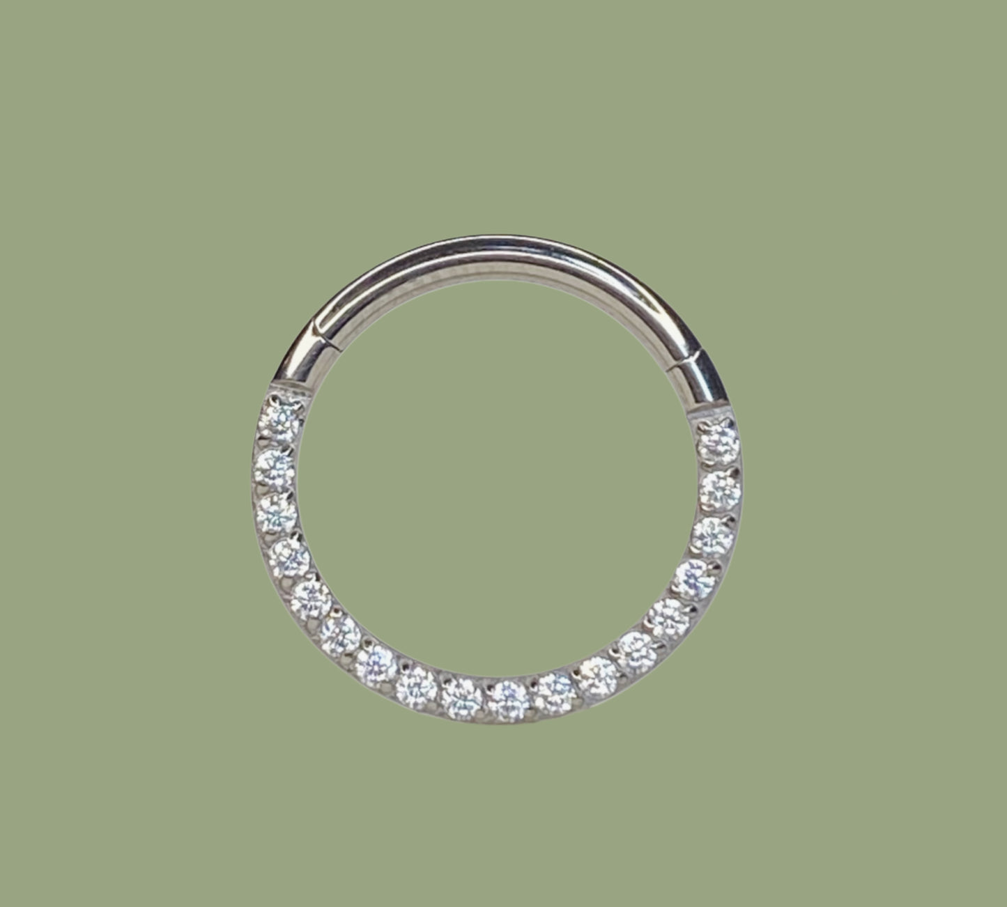 RING CON ZIRCONI FRONTALI