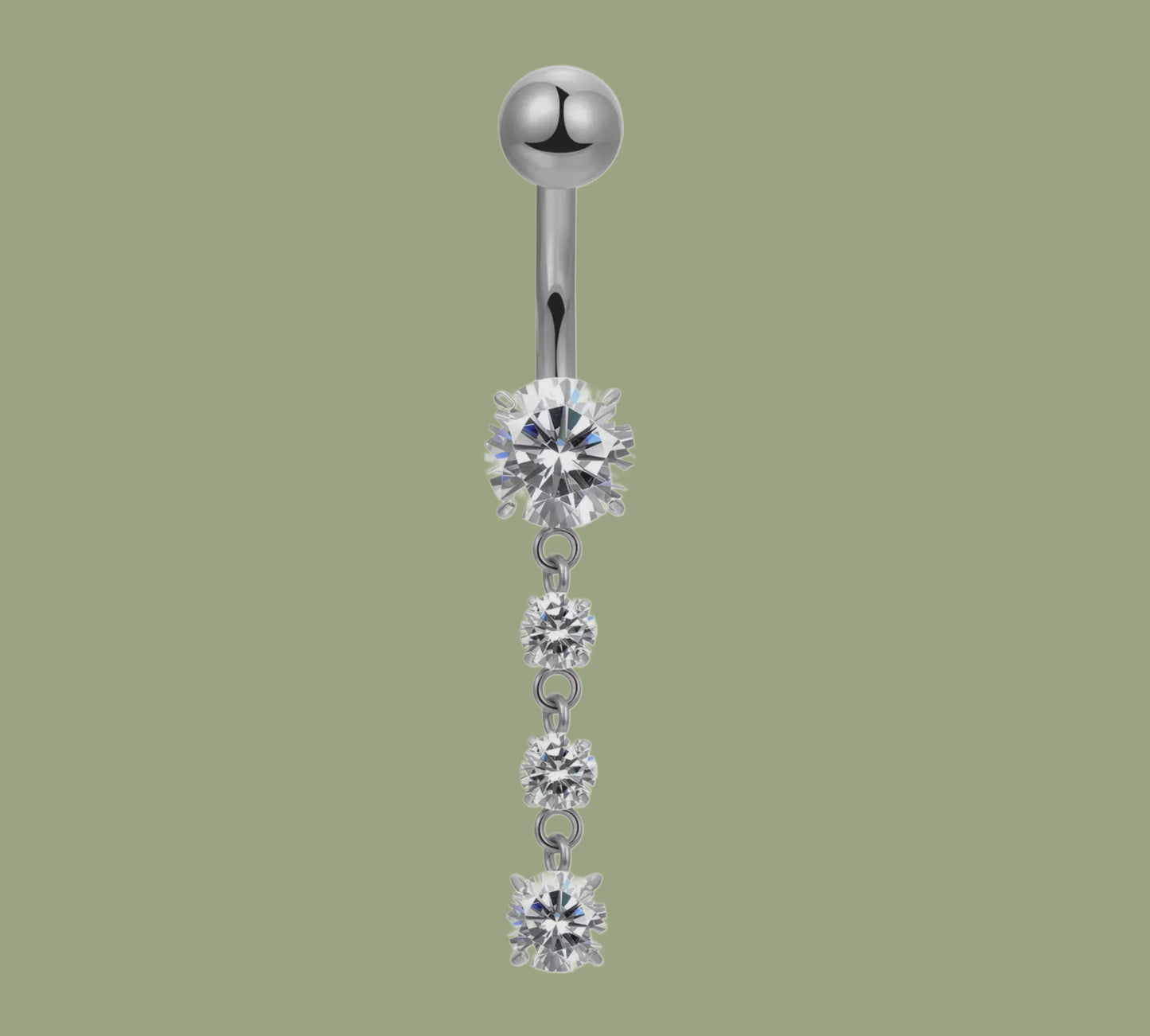NAVEL CRYSTAL DROP