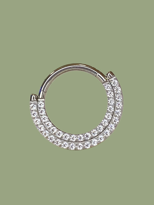 RING DOPPIO CON ZIRCONI