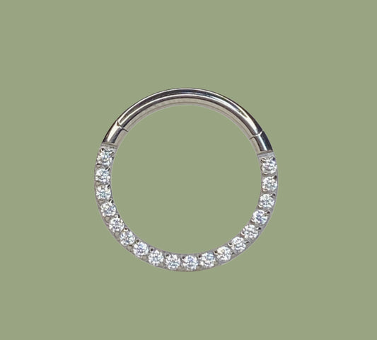 RING CON ZIRCONI FRONTALI